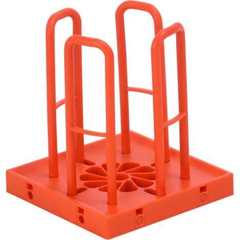 Modularer und platzsparender Becherspender: Multifunktionaler PP-Organizer (17 cm, Rot, Orange, Braun, Schwarz) (1/5)