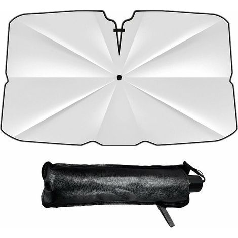 Parapluie pare-soleil pliable pour pare-brise de voiture – Matériau peptidique – 360° réglable – Compatible avec la plupart des vitres (1/5)