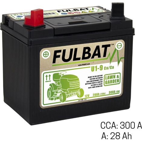 Oleo Mac – Batterie gel 12V 28Ah – CCA 300A – Étanche et sans entretien – Compatible tondeuses autoportées (1/4)