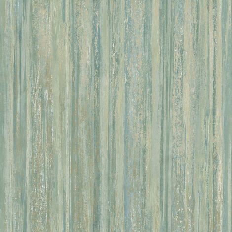Holden Lindora  Stripe Design Teal/Duckegg Paste The Wall Vinyl Wallpaper (1/3)