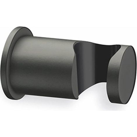 Support douchette rond mural Chromé Noir - CRISTINA ONDYNA PD44972 (1/2)