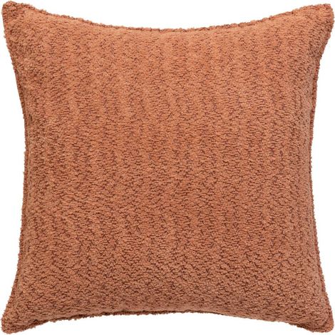 Coussin décoratif Bouclette Terracotta 45 x 45 cm - Atmosphera (1/5)
