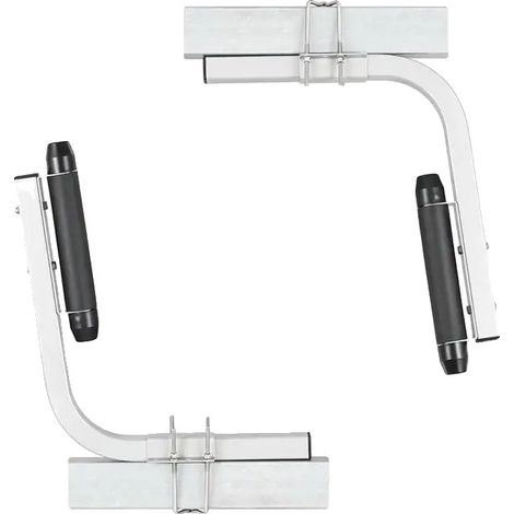 Guías para remolque de embarcaciones, altura 52 cm, ancho ajustable 19 cm, material de acero, compatible con pequeñas embarcaciones y canoas, equipadas con ruedas. (1/5)