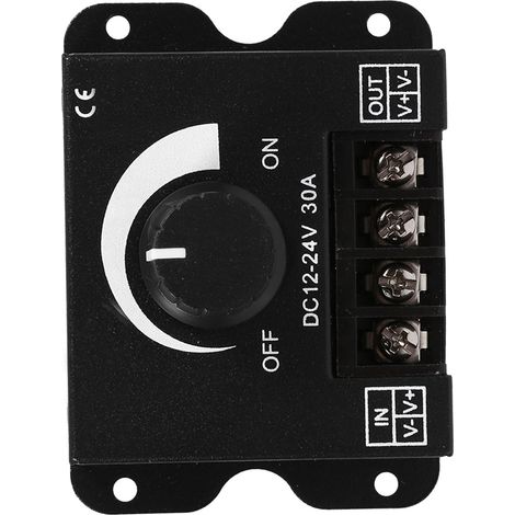 Variateur de lumière LED 12-24 V 30 A à commande manuelle pour ruban LED monochrome (1/5)