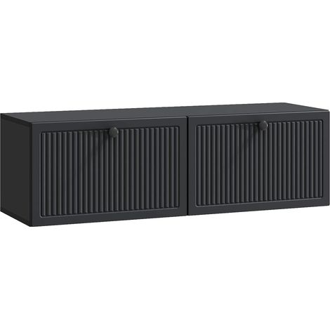 vidaXL Mobile Porta TV da Muro Montaggio a parete Nero 98 x 31 x (1/5)