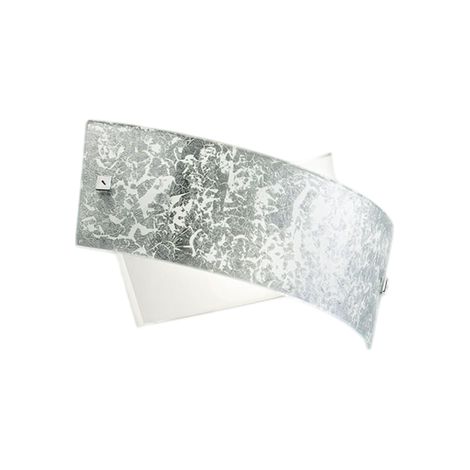 Camilla - Applique argentée 2XE14 max 2X28W IP20 - Applique murale LED 34x20cm