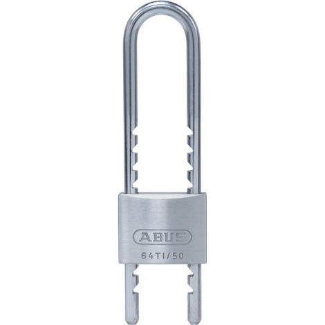 Candado abus 64TI50HB60 color metálico acero endurecido