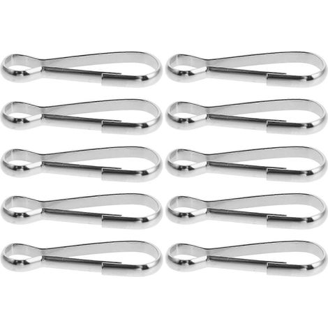 Lot de 10 fixations pour mât de drapeau, clips métalliques, outil de montage, accessoires de fixation, clips et crochets. (1/5)