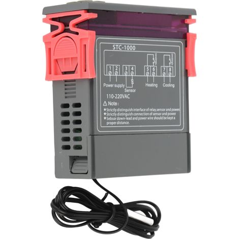 Contrôleur de température numérique, capteur de température, thermostat électrique, 110 V‑220 V (1/5)