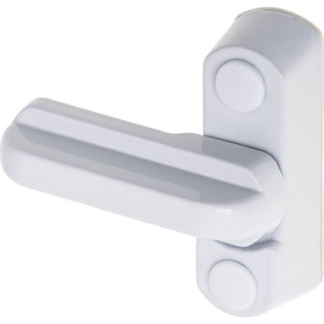 Verrou de sécurité blanc pour fenêtre, 2 pièces