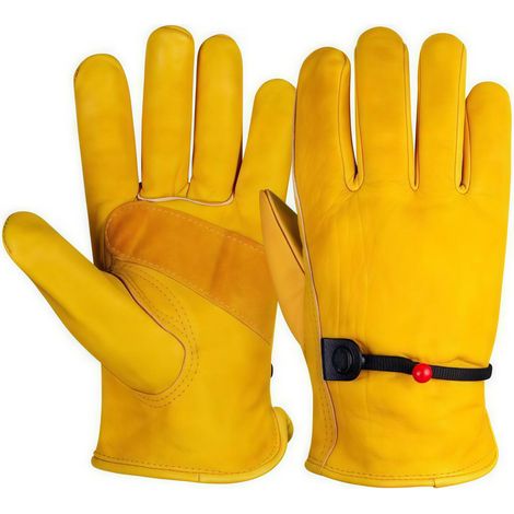 Arbeitshandschuhe aus Vollnarbenleder mit Stulpen