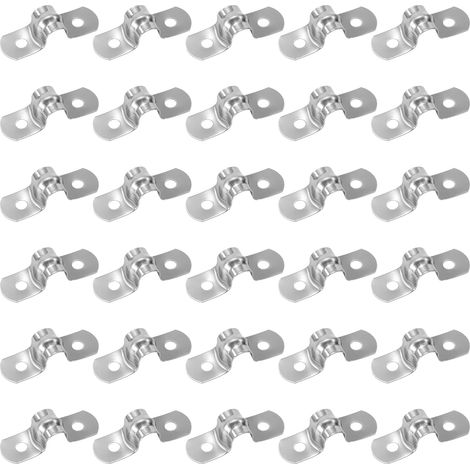 30 Pièces Collier De Serrage En U, Acier Inoxydable 304, Pour Tuyau 8mm, Fixation Robuste, Usage Industriel (1/5)
