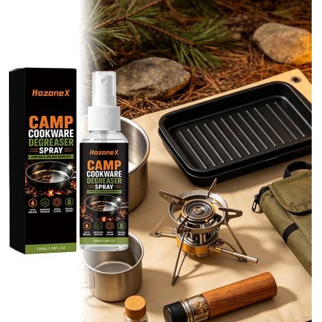 Spray nettoyant dégraissant pour ustensiles de cuisine de camping, nettoie divers matériaux métalliques, compact et portable – 100 ml -- AUTLEAD (1/5)