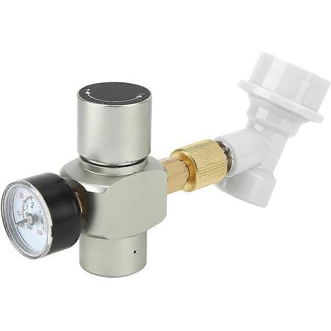 Régulateur de pression CO2 pour bière maison, chargeur de gaz avec raccord plastique, manomètre 0-60 PSI, kit de tirage pression, connecteur de bouteille (1/5)