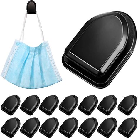 15 Pieces Car Black Adhesive Hooks Multifunctional Vehicle Adhesive Hooks Hanging Car Storage Hooks for USB Flash Drive Cable Earphone Cable Holder Vehicle Decor (1/5)
