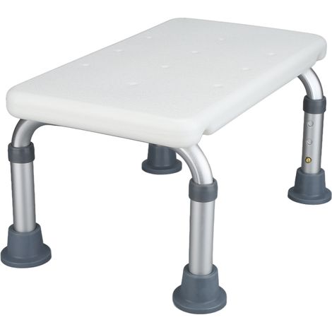 Tabouret de bain antidérapant en alliage d'aluminium, siège de douche à hauteur réglable pour personnes âgées et bébés (1/5)