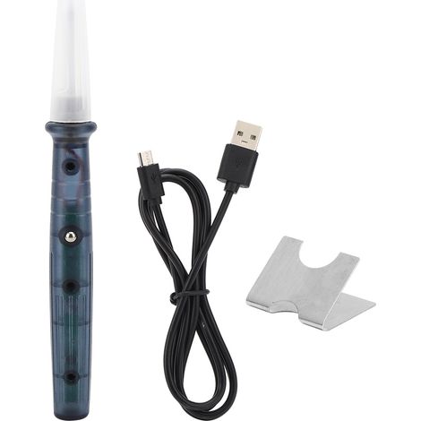 USB-Lötkolben, elektrischer Lötkolben, Kunststoff, 450–480 °C, 5 V Gleichstrom, für Heimwerker zum Löten von Leiterplatten, Reparieren von Schmuck und Haushaltsgeräten