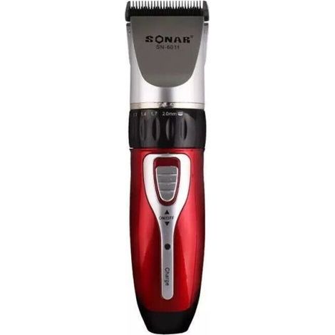 RASOIO ELETTRICO REGOLA BARBA TAGLIA CAPELLI BATTERIA RICARICABILE 4PETTINI 6011