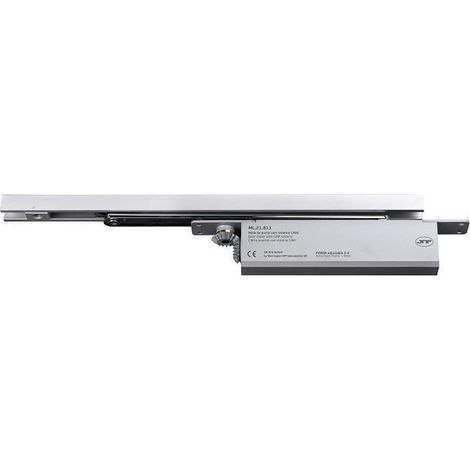 cierrapuertas embutido ml.21.813. cam. aluminio. ángulo de apertura 120°. para puertas de batiente. carga máxima 130kg a acabado gris metal (1/2)