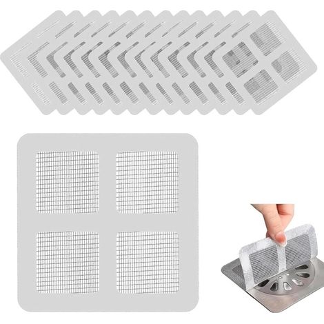 Lot de 120 attrape-cheveux jetables pour évier de cuisine, caniveau de douche (1/4)