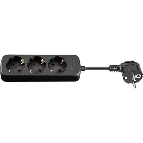 Multipresa Microconnect GRU003B-WOS 3 prese nero 1.5 m
