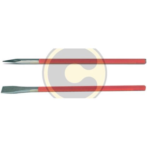 scalpello per elettricista 25 cm in acciaio forgiato punta piatta edilizia