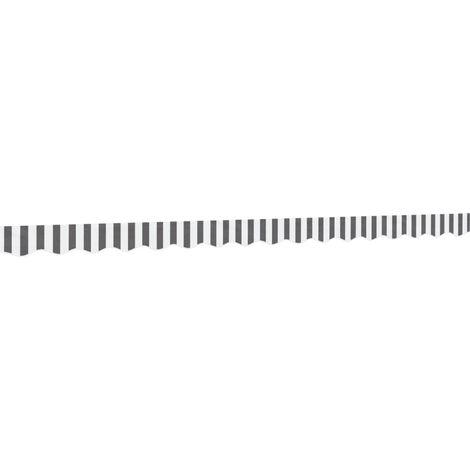 Awning Valance Replacement Anthracite and White Stripe 400 cm vidaXL