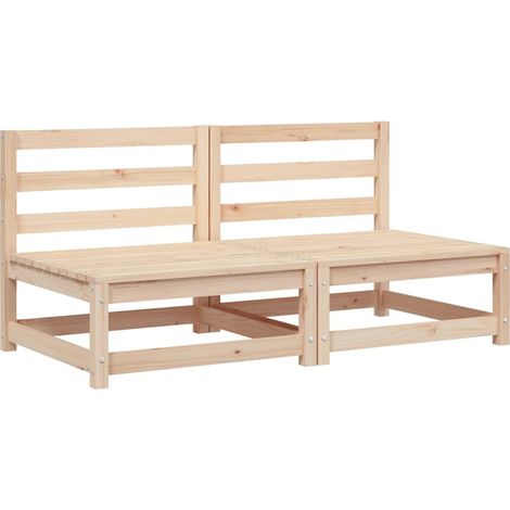 Maison Exclusive - Gartensofas ohne Armlehnen 2 Stk. 70x70x67 cm