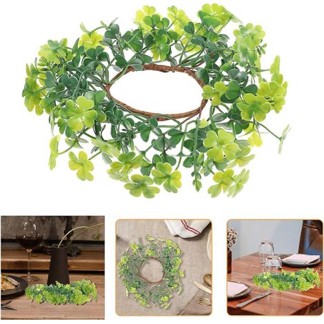 Anneaux pour bougies piliers de Noël, décoration de couronnes, 4 pièces (1/5)