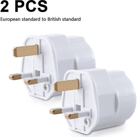 Reiseadapter für britische Stecker – EU-zu-UK-Netzadapter – Weißer Reiseadapter (1/5)