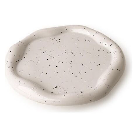 BUNTHAUS Plateau à Bijoux en Céramique Plateau Bijoux Blanc Réutilisable pour Bijoux Fins Fête des Mères, Noël, Thanksgiving, Cadeau D'anniversaire pour Femmes (Ronde) (1/5)
