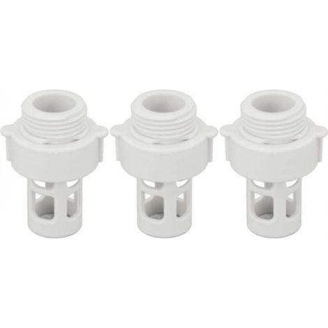 Lot de 3 raccords de vidange pour tuyau de piscine, adaptateur pour tuyau de piscine, bouchon de vidange pour piscines rondes Intex 10184, filetage 25 mm (1/5)