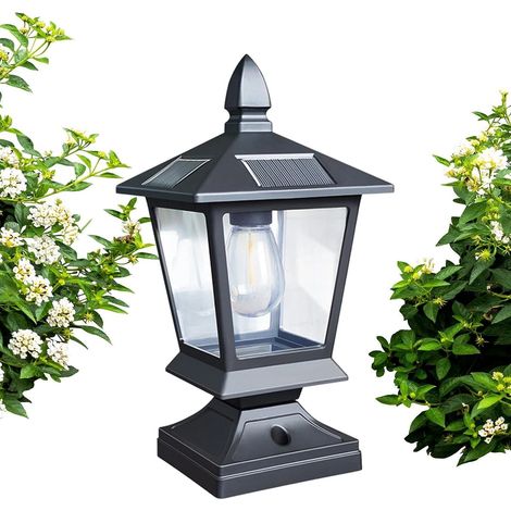 Lampe Solaire Extérieure sur Poteau Luminaires Décoratifs Étanches et Lampes de Jardin sur Poteau Pour Clôture, Arrière-Cour, Patio, Pelouse, , Porche, De Garage, Trottoir (1/5)
