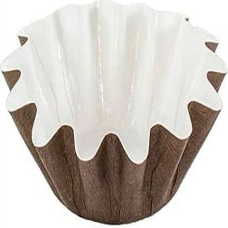 Petits gobelets en papier brioche à motifs floraux, brun foncé, diamètre format autoportant paquet de 100. (1/5)