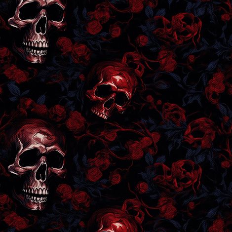 Tela decorativa para exteriores Oxford - Motivo de calavera I DX4000 (1/5)