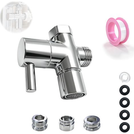 inverseur douche 3 voies laiton,pour salle de bain/cuisine (1/5)