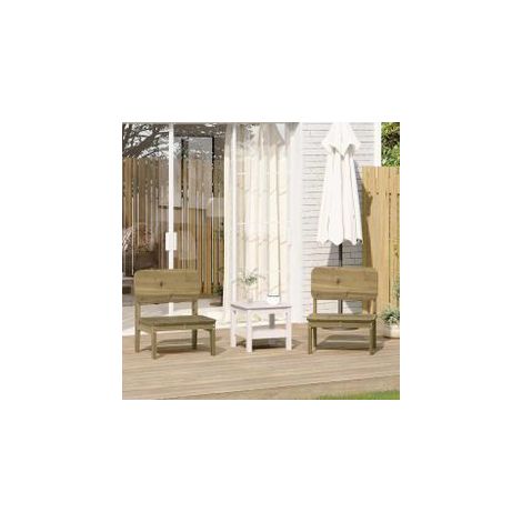 Chaises de jardin lot de 2 cire marron 60x52,5x72 (1/5)