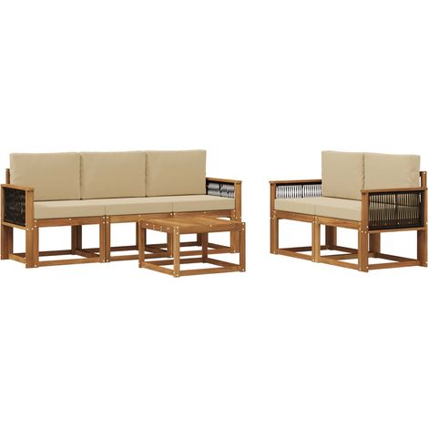 Outdoor Sofa Set with Cushion 6 pcs vidaXL (1/5)