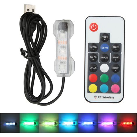 LED aquarium lamp, micro-landscape, with remote control, for small and medium-sized aquariums, with hexagonal and square blocks and black lines. (1/5)