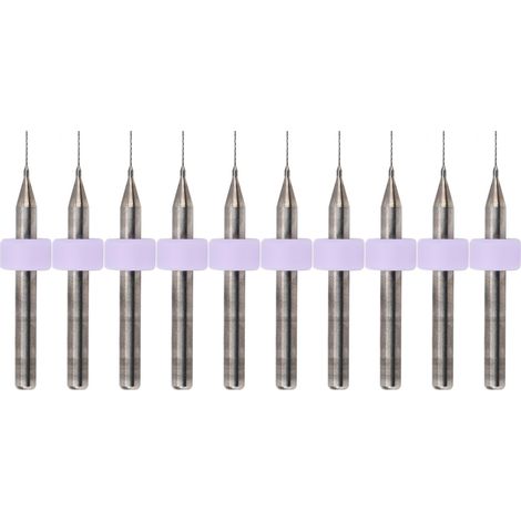 Lot de 10 forets nettoyeurs en carbure de tungstène 0,3 mm pour buses d'imprimante 3D (1/5)