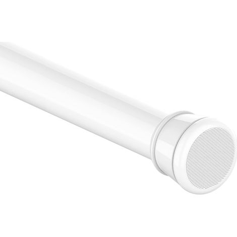 1 barre de tension télescopique - Sans perçage, convient pour salle de bain, fenêtre, placard 70-120 cm - Blanche (1/5)
