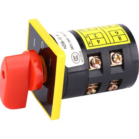 HZ5B-10/2 (2 couches) 380 V3 kW 10 A Commutateur de transfert combiné à came rotative 8 bornes