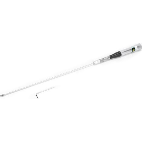 Antenne UHF double bande SP-40 100W pour talkie-walkie taxi voiture argentée (1/5)