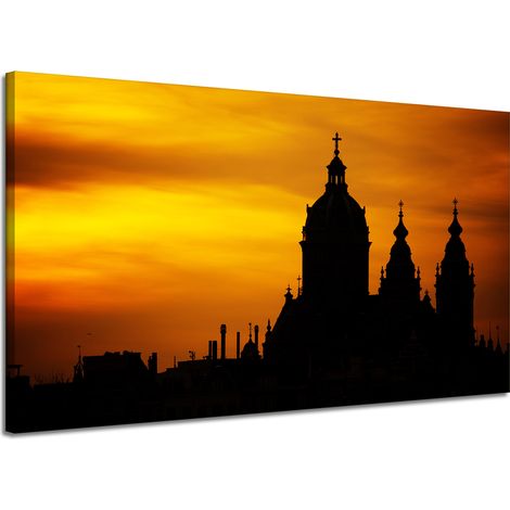 Gemälde auf Leinwand Architektur Rom Sonnenuntergang 120x70