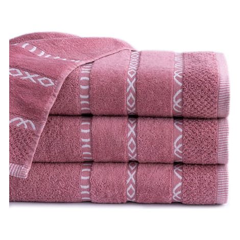 Asciugamano Gino 30x50 rosa 550g 100% cotone (1/5)