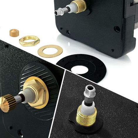 Mécanisme de Mouvement d'horloge de Mur de Bricolage de Quartz Remplacement de pièces de réparation bricolées par Batterie avec des Mains