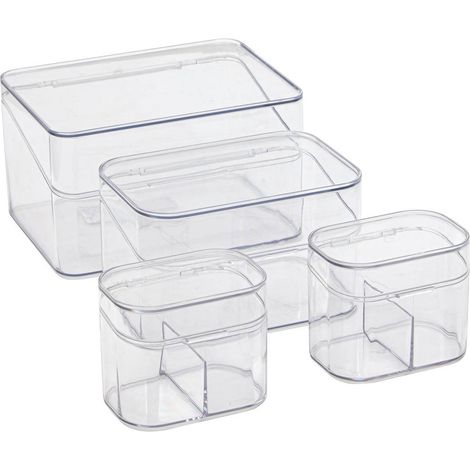 Organizador de cajones transparente de 4 piezas - 5five (1/5)