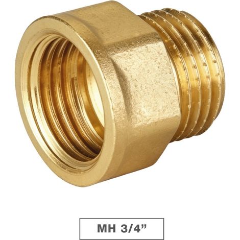 Raccord Marseille laiton mâle-femelle 3/4" - 10 u boîte