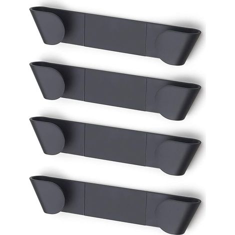 Filiyano-Lot de 4 supports muraux pour couvercles de casseroles, rangement sans perçage pour couvercles de casseroles, planches à découper, assiettes (1/5)
