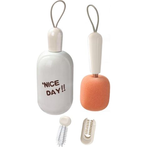 and Goblet Cleaning Brush Compact Cleaning Tool Bottle